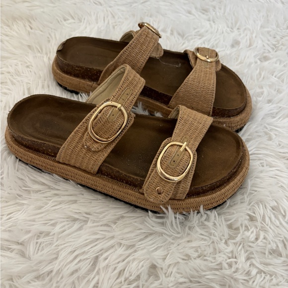 Platform Raffia Sandals - Picture 2 of 2